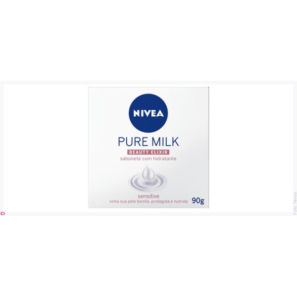 SABONETE NIVEA 90G PURE MILK SENSITIVE