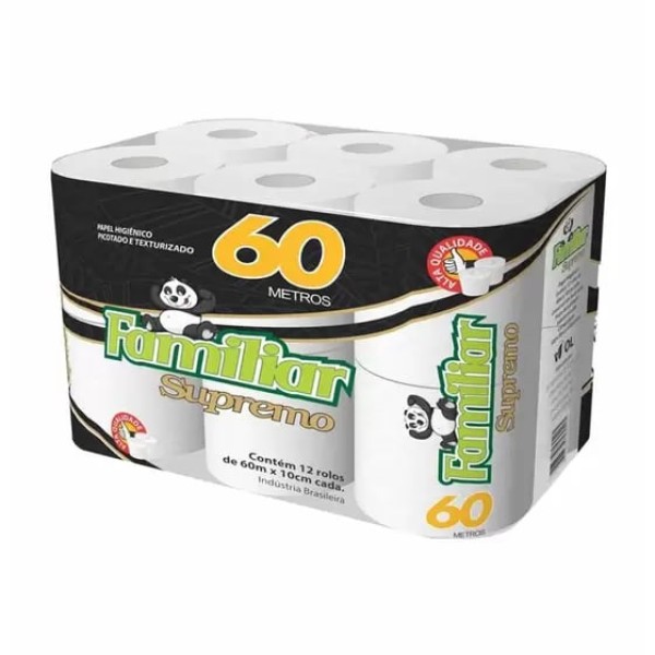 PAPEL HIG FAMILIAR SUPREMO 12RL 60MT 140(6) 1 X 12RL