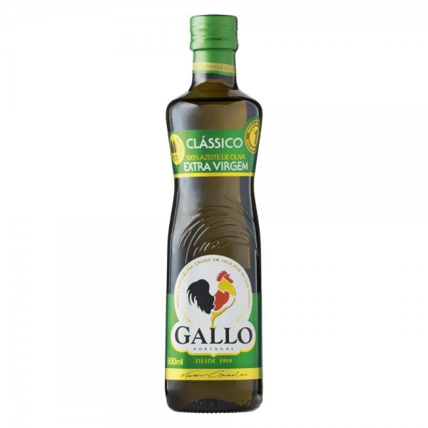 AZEITE GALLO VIDRO 500ML EXTRA VIRGEM  1 X 500ML