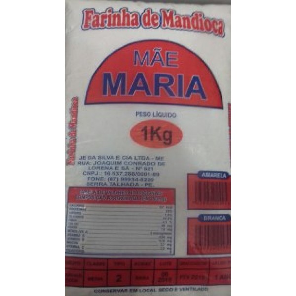 FARINHA FINA BRANCA 1KG MAE MARIA(25) 1 X 1KG