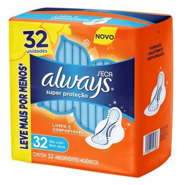 ABSORVENTE ALWAYS 32UN SUP PROT SECA C ABAS PROM 