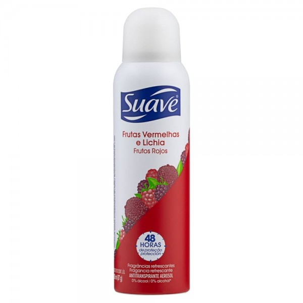 DESODORANTE SUAVE AERO 87G AP FRUTAS VERM  LICHIA 