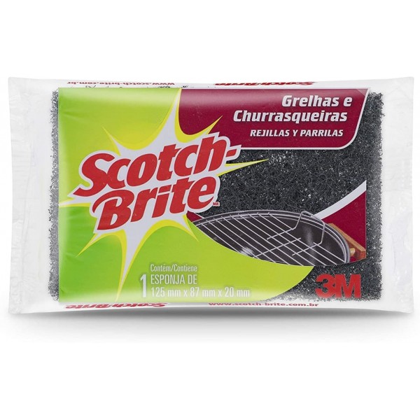 ESPONJA SCOTCH-BRITE GRILL(10) 1 X 1UN