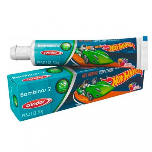 CREME DENTAL CONDOR 50G BAMBINOS 2 HW T FRUTTI