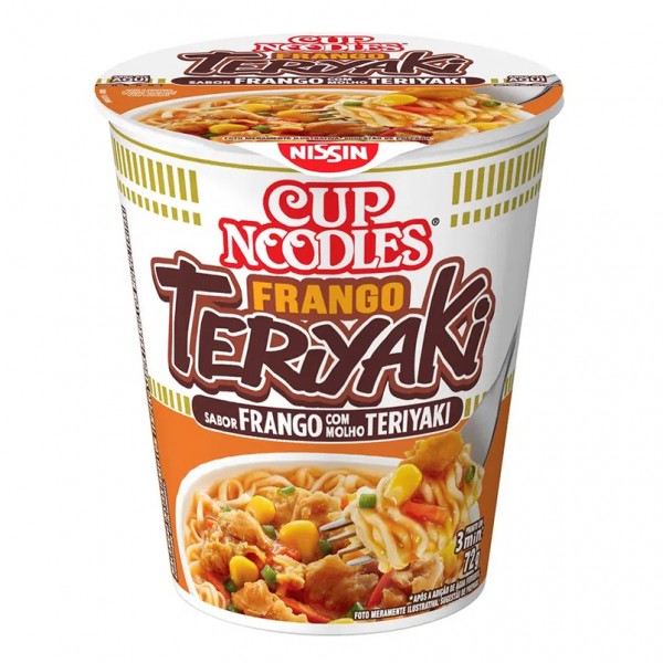 MACARRAO INST CUP NOODLES 72G FRANGO TERIYAKI 