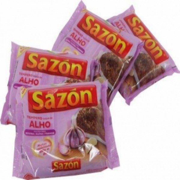 SAZON TEMPERO LILAS TOQ ALHO 60G (48) FLOPPY 1 X 60G