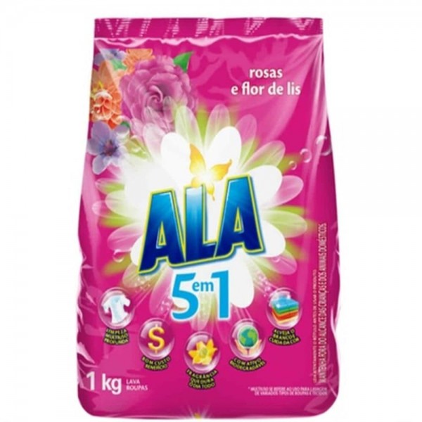 DETERG PO ALA 1KG ROSA E FLOR DE LIS