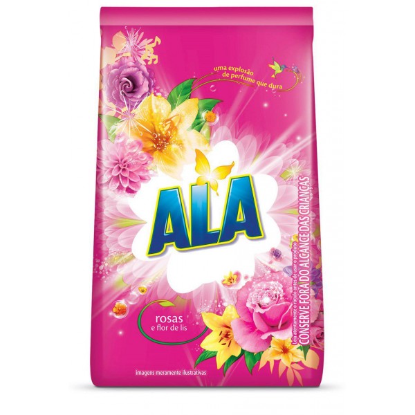 DETERG PO ALA 500G ROSAS FLOR LIS