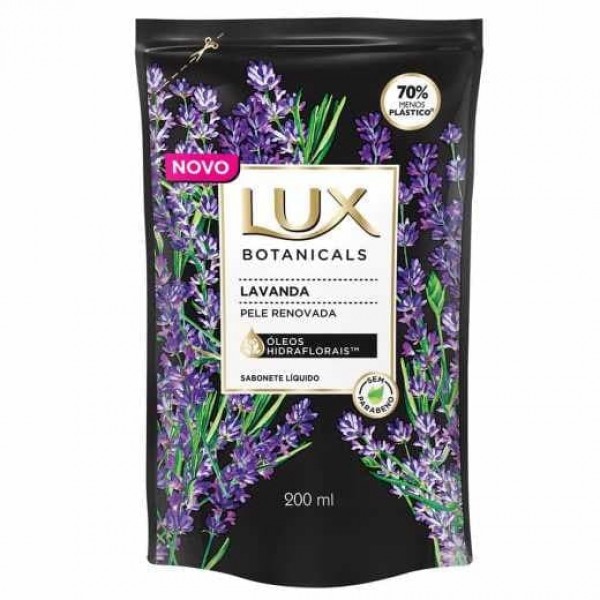 SABONETE LIQUIDO LUX 220ML BOTANICALS LAVANDA REFIL