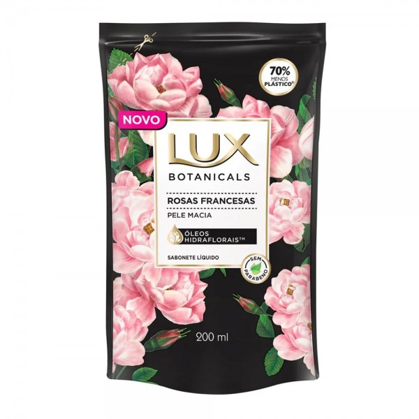 SABONETE LIQUIDO LUX 200ML ROSAS FRANCESAS