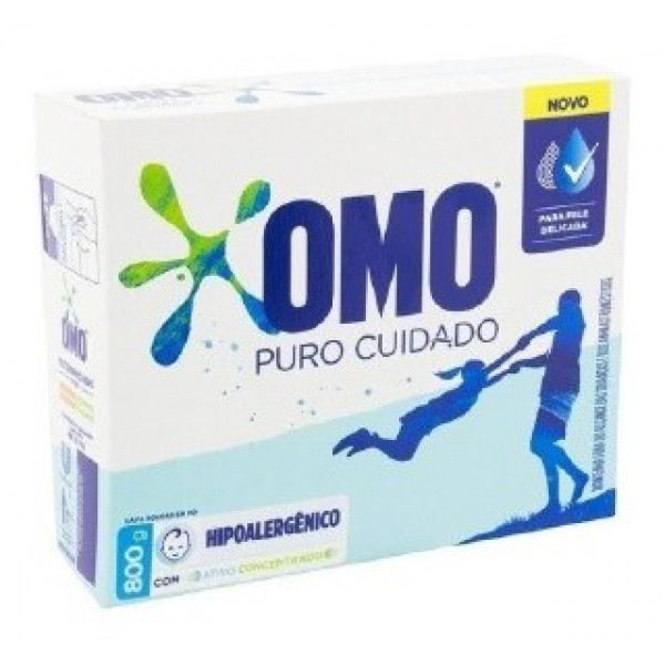 DETERG PO OMO 800G PURO CUIDADO CX 