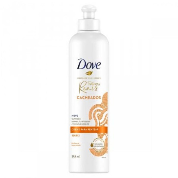 CREME PENTEAR DOVE 355ML CACHOS TEXTURA REAIS  1 X 355ML