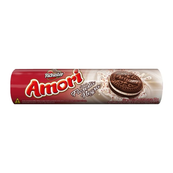 BISCOITO RICHESTER AMORI 125G FLORESTA NEGRA 