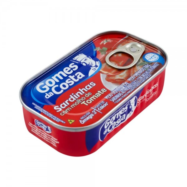 SARDINHA GOMES DA COSTA 125G TOMATE (50) 1 X 125G