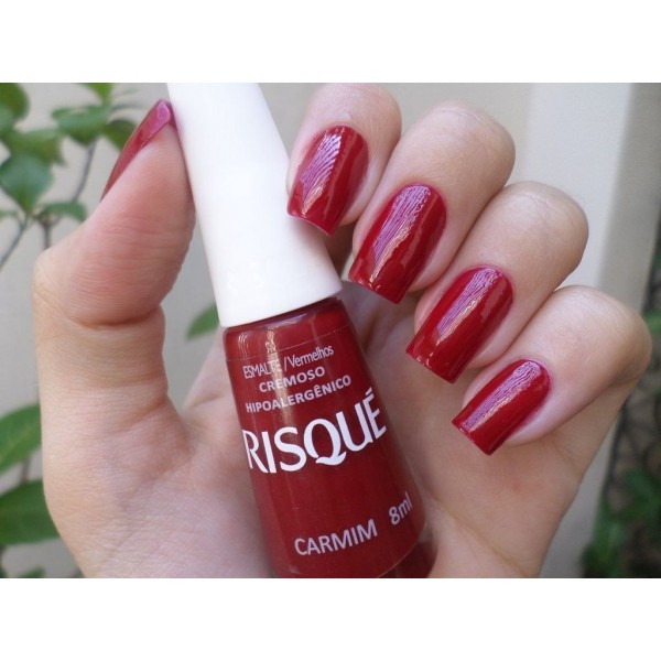 ESMALTE RISQUE 8ML CARMIM (6) 1 X 8ML