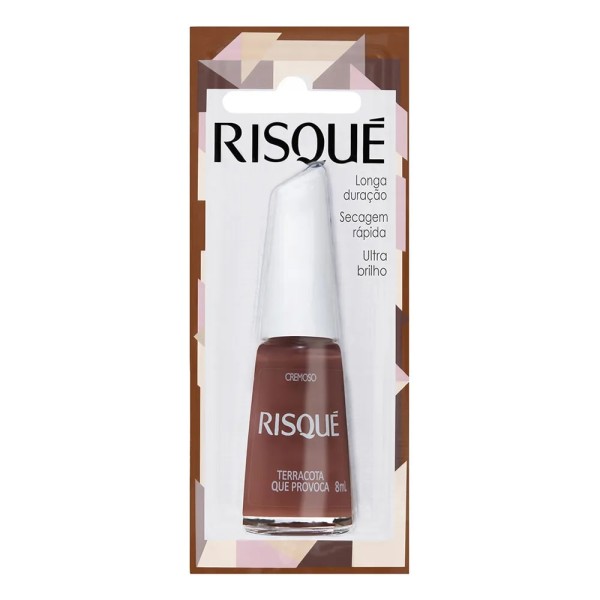 ESMALTE RISQUE 8ML TERRACOTA QUE PROVOCA (6) 1 X 8ML