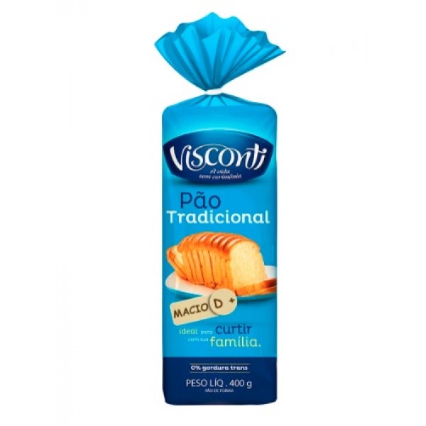 VISCONTI 400G PAO DE FORMA TRADICIONAL 1 X 400G
