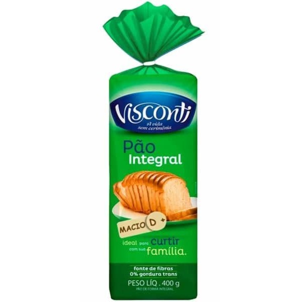 VISCONTI 400G PAO DE FORMA INTEGRAL 1 X 400G