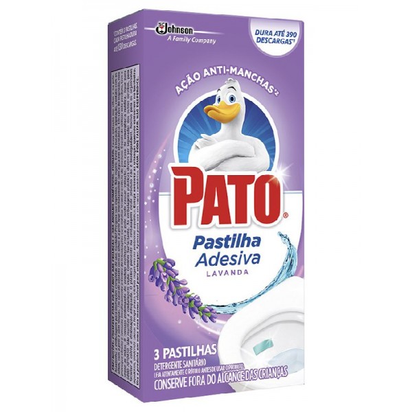 PASTILHA ADESIVA PATO 3PCS LAVANDA 1 X 1UN