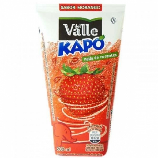 SUCO KAPO MORANGO 200ML (12) 1 X 200ML