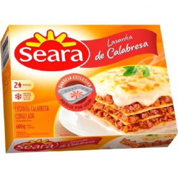 SEARA LASANHA 600G CALABRESA