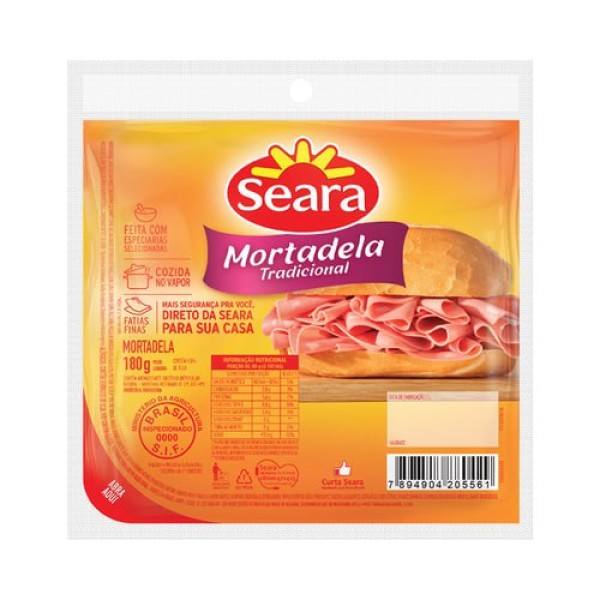 MORTADELA SEARA 180G FAT (22) 1 X 180G