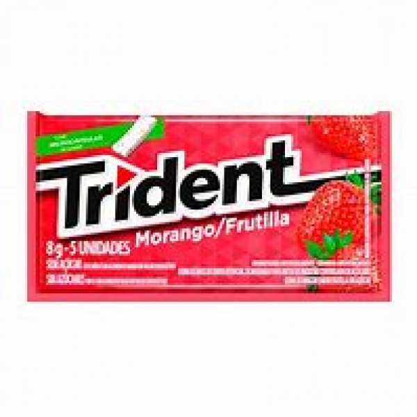 CHICLE TRIDENT 8G MORANGO(21) 1 X 8G