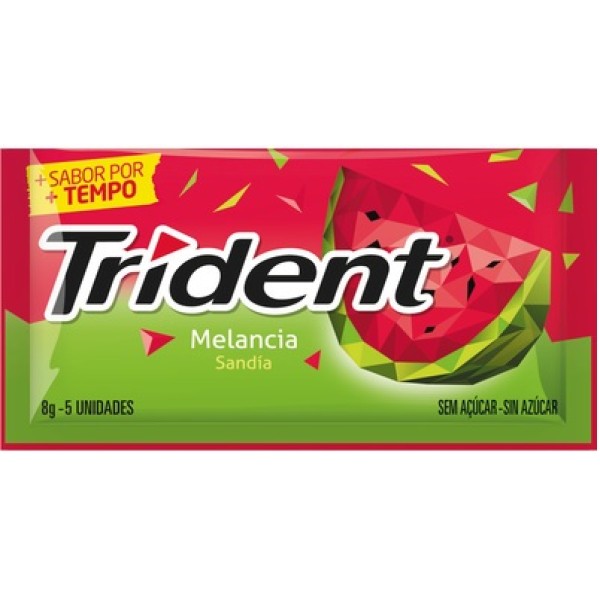 CHICLE TRIDENT 8G MELANCIA(21) 1 X 8G