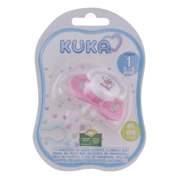 CHUPETA KUKA PLUS SIL RED ROSA N1 R 2347 