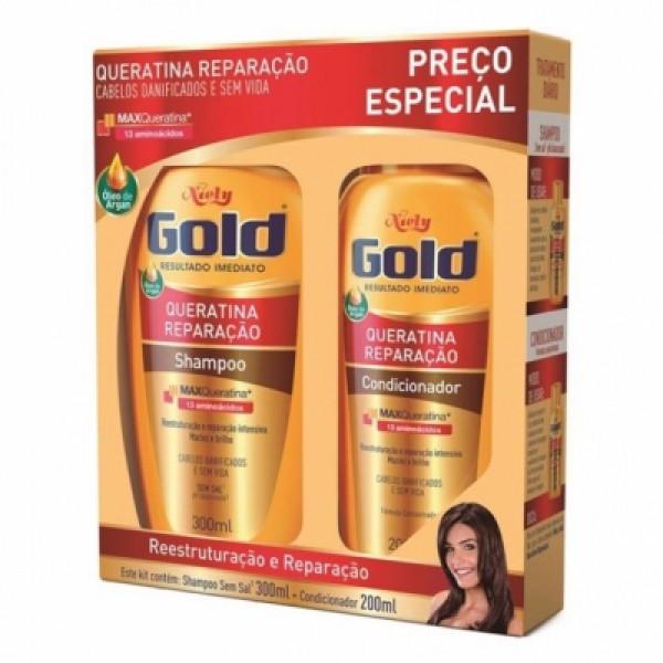 SHAMPOO COND NIELY 450ML KIT RECONSTRUCAO 