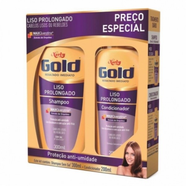 SHAMPOO COND NIELY 450ML KIT LISO PLENO 