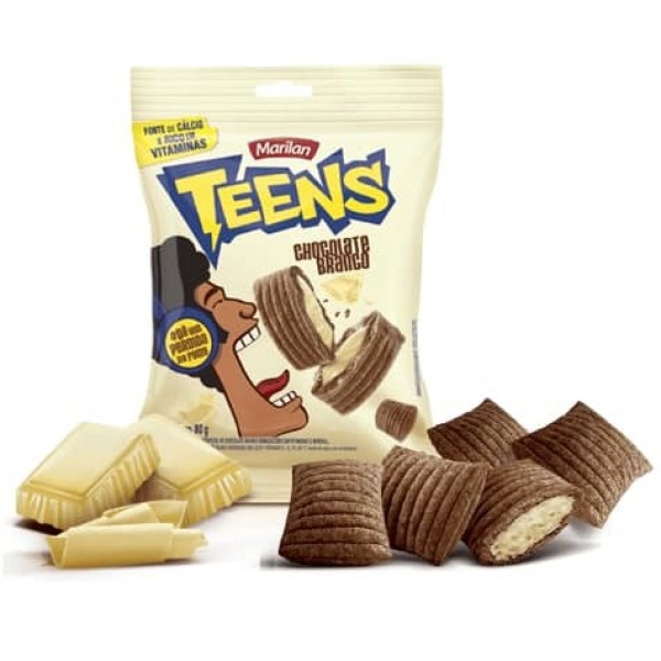 BISCOITO MARILAN TEENS 30G CHOC BRANCO 