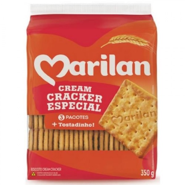 BISCOITO MARILAN 350G C CRACKER ESPECIAL 