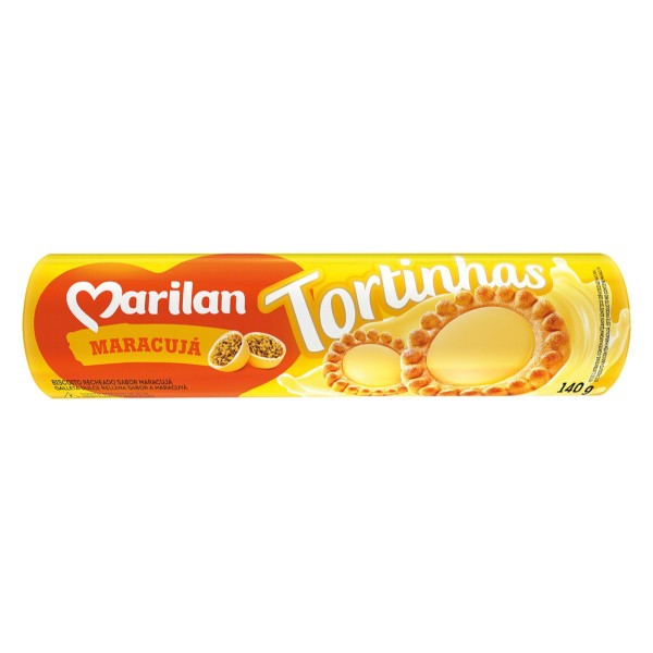 BISCOITO MARILAN TORTINHA 140G MARACUJA 