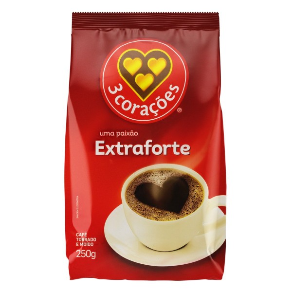 CAFE 3 CORACOES 250G EXTRA FORTE (20) 1 X 250G