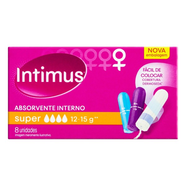 ABSORVENTE INTIMUS 8UN INTERNO SUPER 