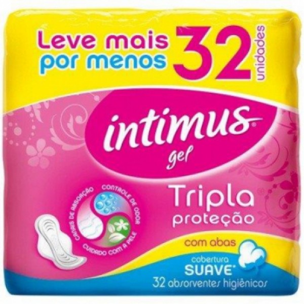 ABSORVENTE INTIMUS GEL 32UN SUAVE C ABAS