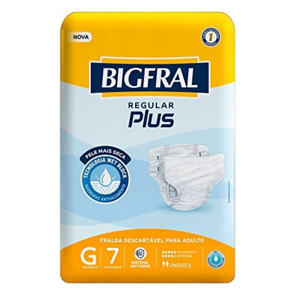 FRALDA AD BIGFRAL REGULAR PLUS GERIAT G 7UN 1 X 7UN