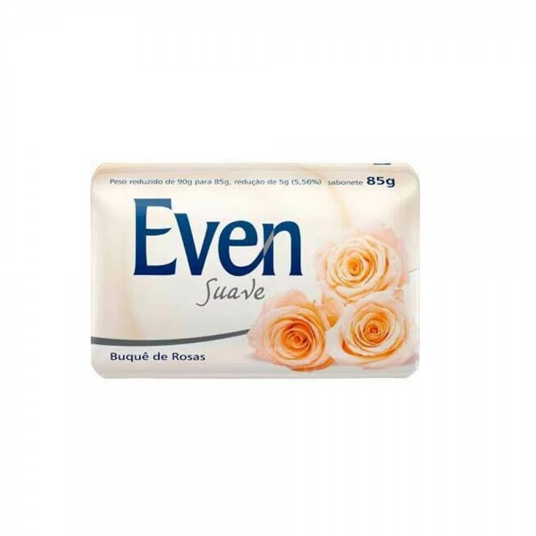 SABONETE EVEN SUAVE 85G BUQUE DE ROSAS 