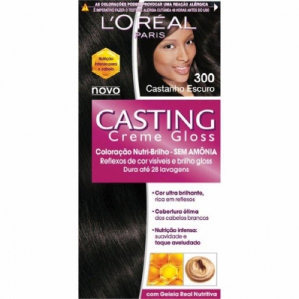 TINTURA LOREAL CASTING 300 CASTANHO ESCURO 1 X 1UN