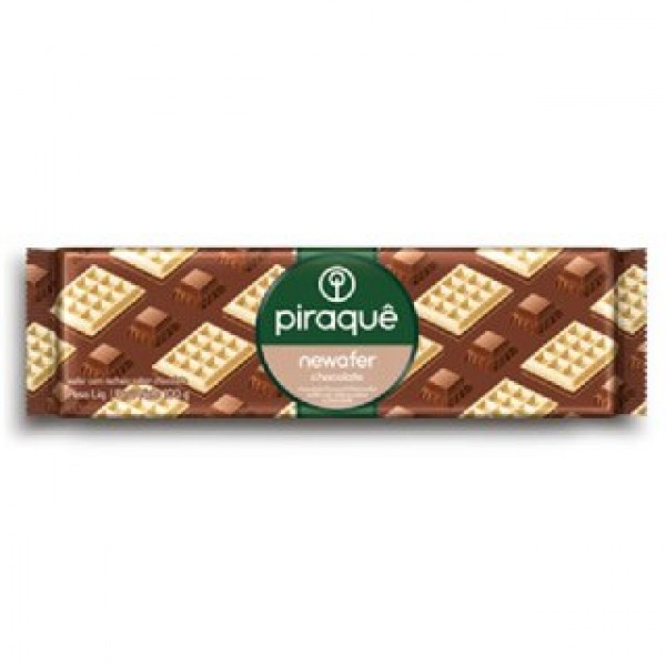 BISCOITO PIRAQUE NEWAFER 100G CHOCOLATE 