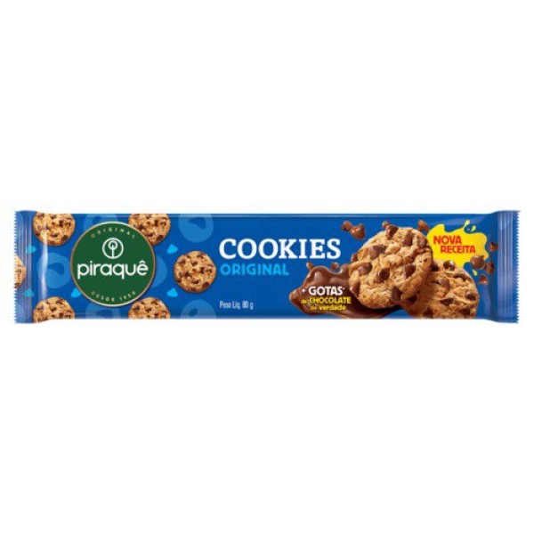 COOKIES PIRAQUE 80G  BAUNILHA 