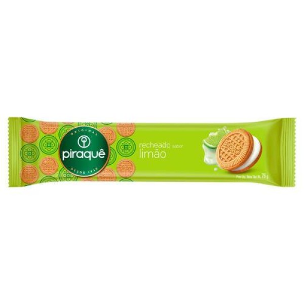 BISCOITO PIRAQUE 76G LIMAO 