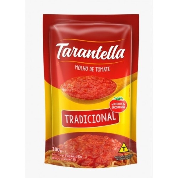 MOLHO TOMATE TARANTELLA 300G TRADICIONAL  