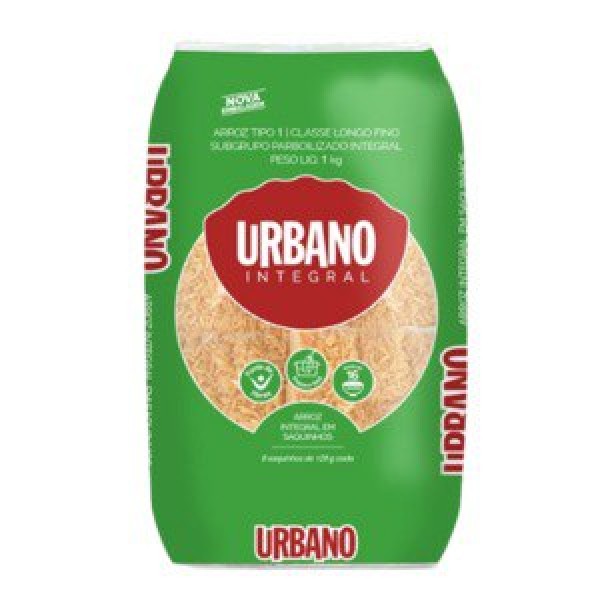 ARROZ URBANO INTEGRAL 1KG SAQUINHO (10) 1 X 1KG