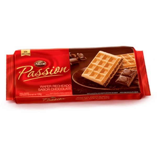 BISCOITO TRIUNFO WAFER PASSION 80G CHOCOLATE 