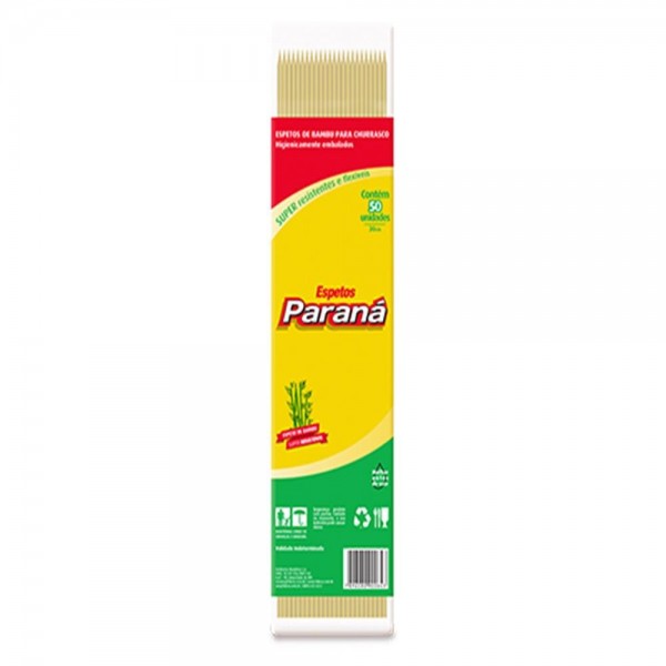 PALITO PARANA BAMBU CHURRASCO 50UN 