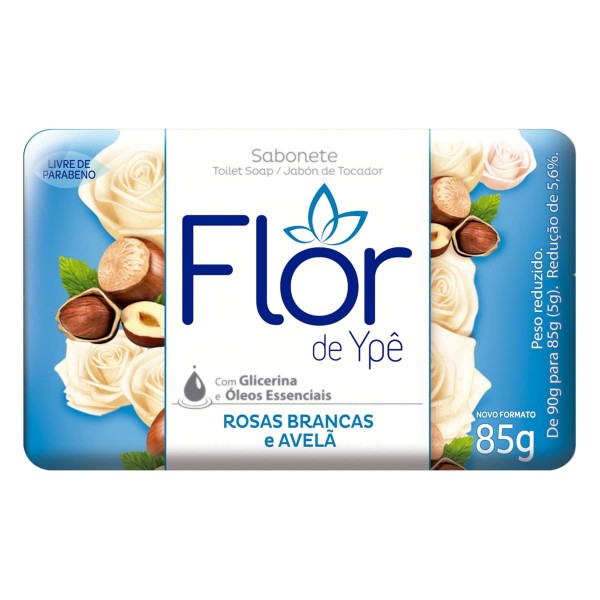 SABONETE FLOR DE YPE 85G ROSAS BR AVELA