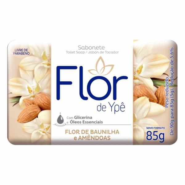 SABONETE FLOR DE YPE 85G BAUN AMENDOA