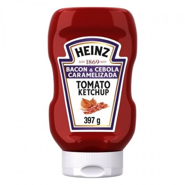 KETCHUP HEINZ 397G BACON E CEBOLA PET 1 X 397G